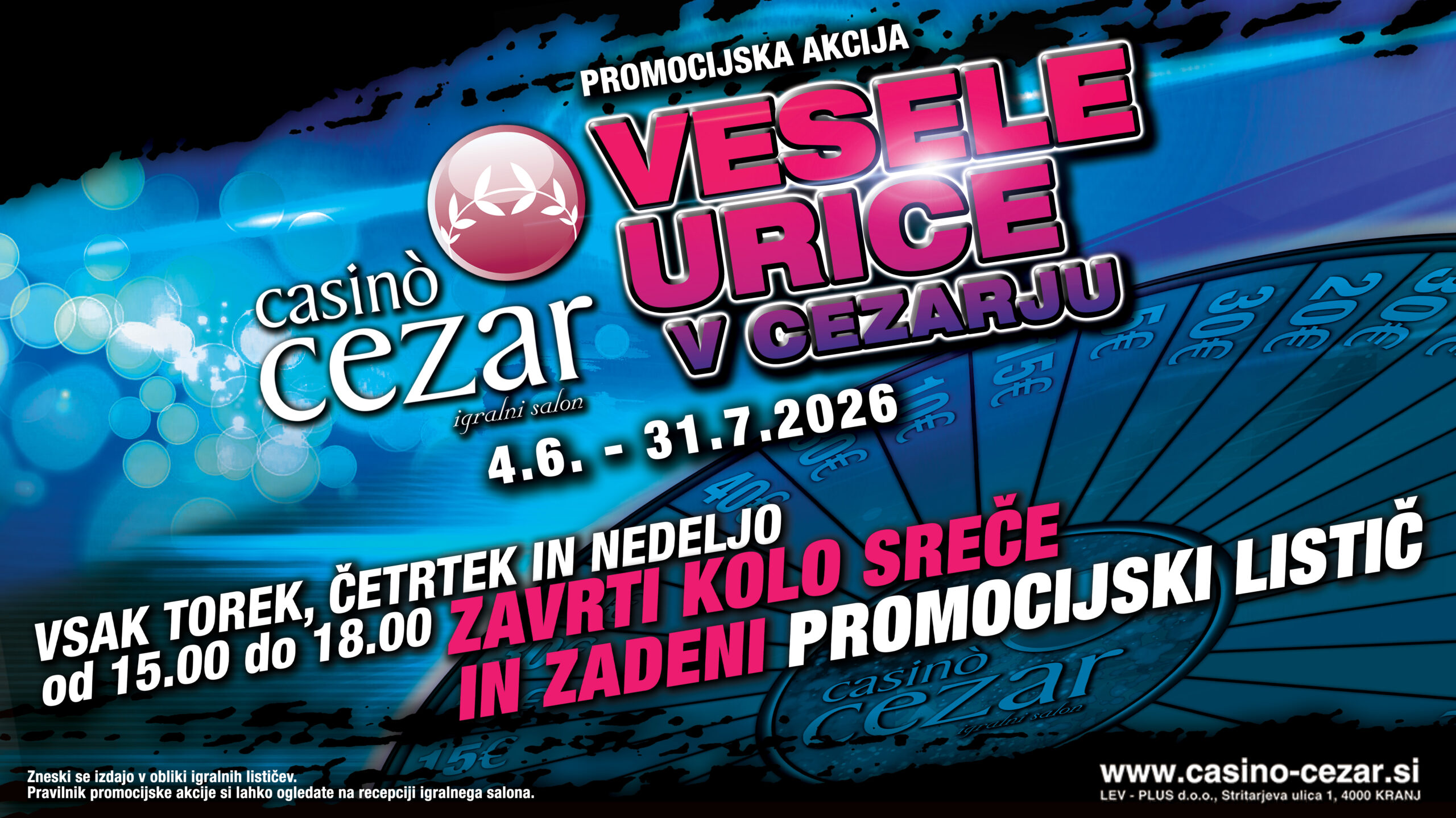 Akcija vsak torek, četrtek in nedeljo